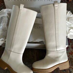 Fabulous Stella McCartney Cream Tall Boots